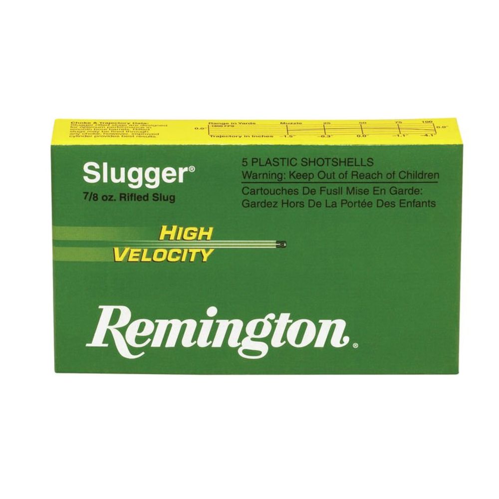 Remington Slugger High Velocity 12 Gauge 2 3/4" 7/8 oz Rifled Slug