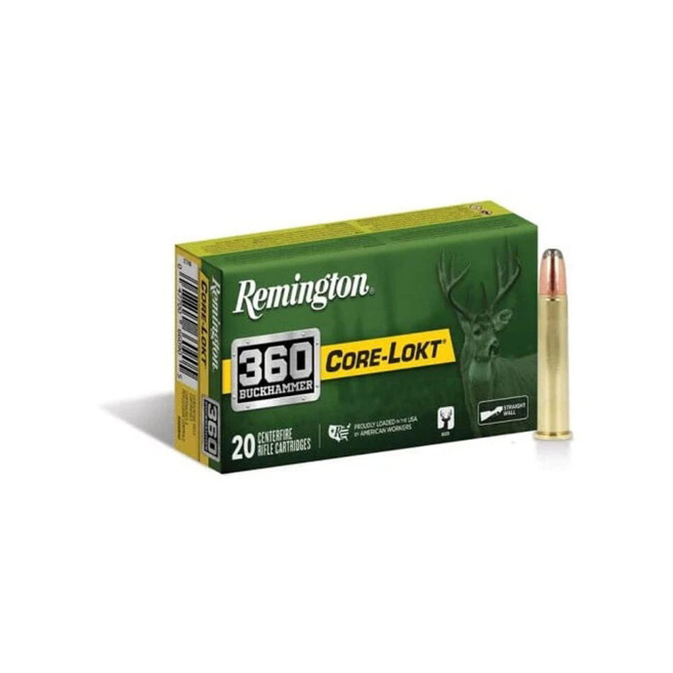 Remington .360 Buckhammer Core-Lokt Tipped 180gr PolyTip Ammo