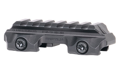 Reptilia RMU Mount/Riser, .625" Height, 6 Slot, Fits 1913 Picatinny Rail, Anodized Finish, Black 100-271
