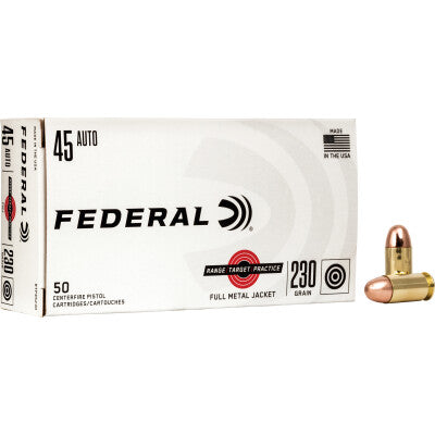 Federal .45 Auto Range and Target 230gr FMJ Ammo