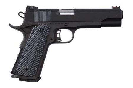 Rock Island 51719 Rock Ultra FS 40 S&W Caliber with 5" Barrel, 8+1 Capacity, Overall Black Parkerized Finish Steel, Beavertail Frame, Serrated Slide & Black/Gray G10 Grip
