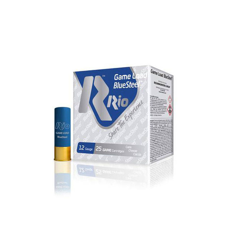 Rio Ammunition Game Load BlueSteel 12 Gauge 2.75 in 1-1/4 oz #2