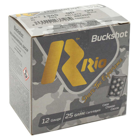 Rio Ammunition Royal Buck 9 Pellets 12 Gauge 2.75 in 1-1/8 oz 00 Buck