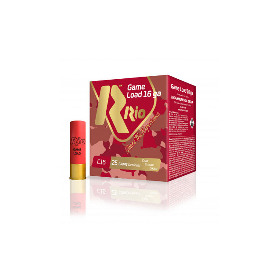 Rio Ammunition Game Load 16 Gauge 2.75 in 1 oz #8