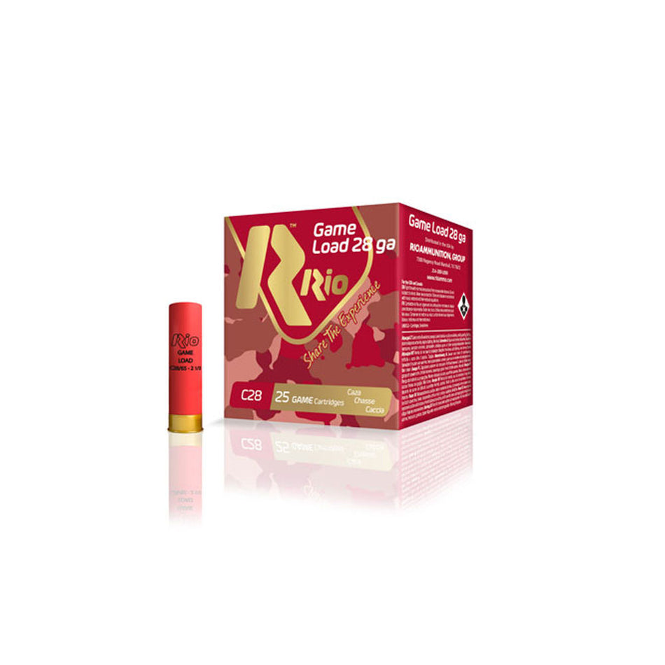 Rio Ammunition Game Load Heavy Field 28 Gauge 2.75 in 1 oz #8