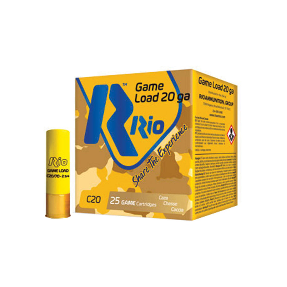 Rio Ammunition Game Load Light 20 Gauge 2.75 in 1 oz #7.5