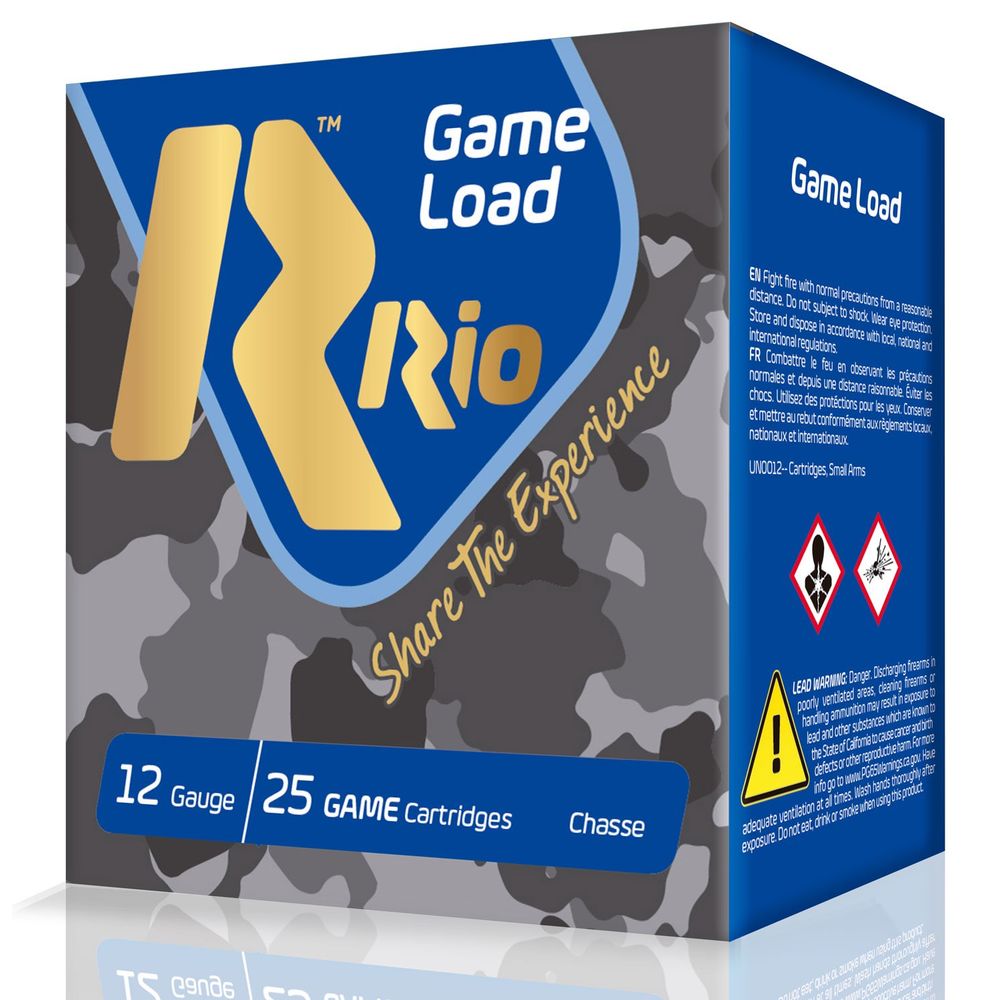 Rio Game Load 12 Gauge 2 3/4" 1 1/8 oz #8 Shot