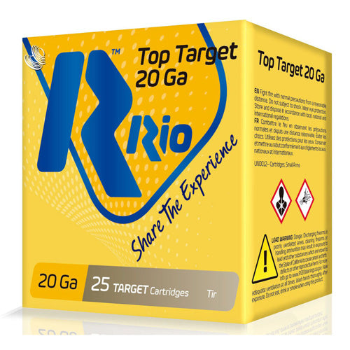 Rio Ammunition Top Target 20 Gauge 2.75 in 7/8 oz #8