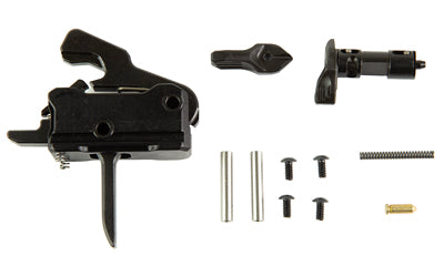 Rise Armament Super Sporting Trigger, Flat, Fits AR15, 3.5 LB Pull, Ambidextrous Safety, Matte Finish, Black T017F-6423-BLK