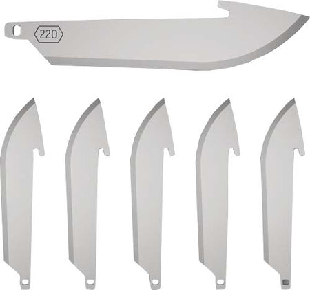 OUTDOOR EDGE 2.2" DROP POINT BLADE PACK 6 SS BLADES