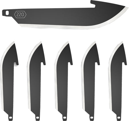 OUTDOOR EDGE 2.2" DROP POINT BLADE PACK BLACK BLADES 6-PACK