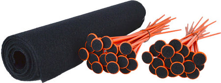 GSS LARGE RIFLE ROD KIT 40 ORG RIFLE RODS .22 CAL SHELF LINR!