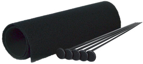 GSS SMALL RIFLE ROD KIT 5 BLK RIFLE RODS .22 CAL 19"X15"