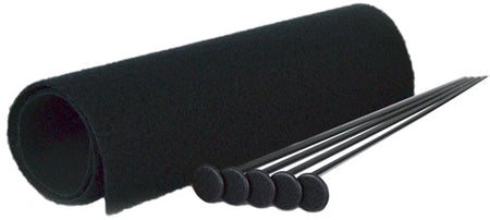 GSS SMALL RIFLE ROD KIT 5 BLK RIFLE RODS .22 CAL 19"X15"