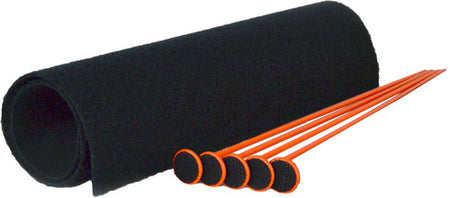 GSS SMALL RIFLE ROD KIT 5 ORNG RIFLE RODS .22 CAL 19"X15"