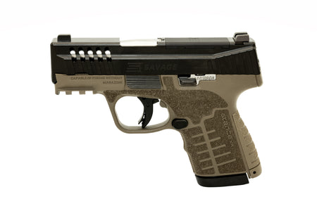 Savage Arms 67064 Stance XR 9mm 13+1 3.20" Natural Black Nitride Ported Stainless Steel Slide FDE Glass Filled Nylon Grip Ambidextrous