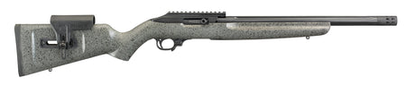 Ruger 31120 10/22 Competition Full Size 22 LR 10+1 16.12" Satin Black Fluted Threaded Barrel, Black Hardcoat Anodize Picatinny Rail Aluminum Receiver, Black Speckled Gray Adjustable Laminate Stock, Ri