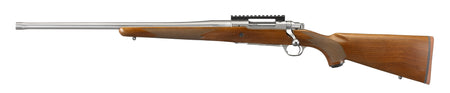 Ruger 57120 Hawkeye Hunter Full Size 6.5 Creedmoor 3+1 22" Satin Stainless Steel Threaded Barrel, Picatinny Rail Steel Receiver, Fixed American Walnut w/Pistol Grip Stock, Left Hand