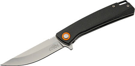 SZCO RUC 4" BLACK MICARTA FOLDER D2 STEEL BLADE