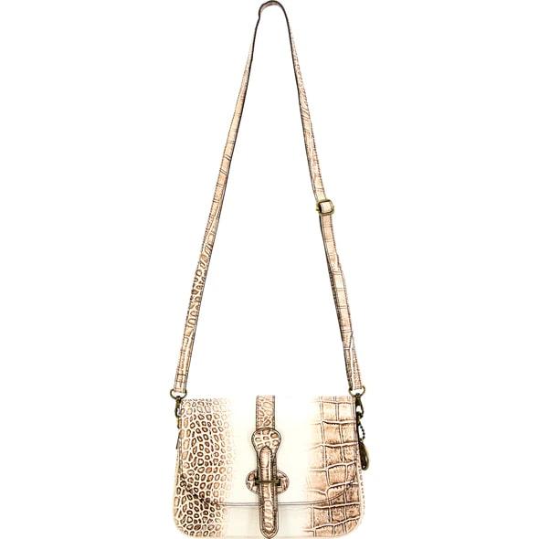 Cameleon Smith & Wesson Croc Crossbody Concealed Carry Purse Beige