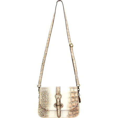 Cameleon Smith & Wesson Croc Crossbody Concealed Carry Purse Beige