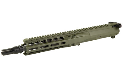 Radian Weapons Complete Upper, 300 Blackout, 9" Barrel, 1:5 Twist, Dead Air Keymo Flash Hider, Pistol Length Gas, 8" MLOK Handguard, Radian Raptor-SD Charging Handle, Radian Enhanced Bolt Carrier Group, Cerakote Olive Drab Green