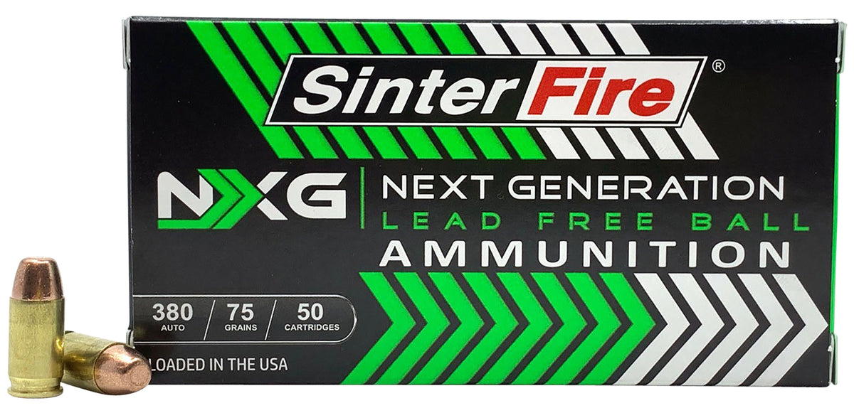 SinterFire .380 Auto NXG 75gr Lead Free FMJ Ammo