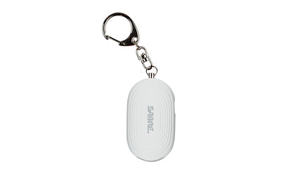 Sabre 2-in-1 Alarm, 130db, 20 Lumen LED Light, Snap Hook, White PA-LEDWH-02