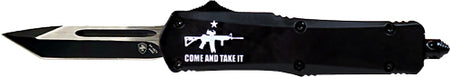 TEMPLAR KNIFE SMALL OTF COME AND TAKE IT AR 2.75" BLK TANTO