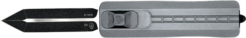 TEMPLAR KNIFE SMALL OTF SIDE SLIDER 2.75" GREY BLK DGGR D2!