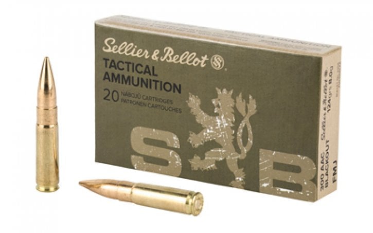 Sellier & Bellot .300 Blackout Rifle 124gr FMJ Ammo
