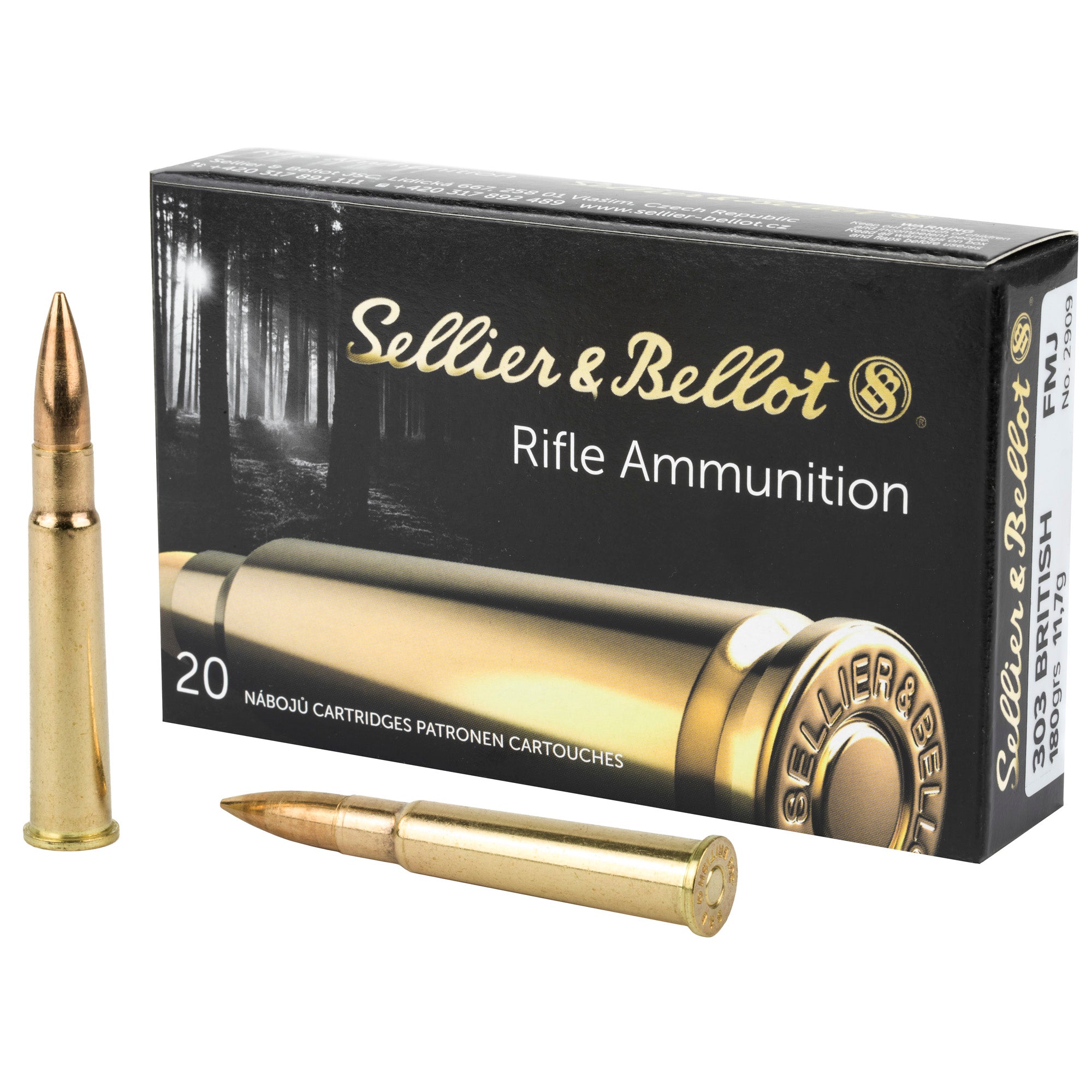 Sellier and Bellot .303 British Rifle 180gr FMJ Ammo