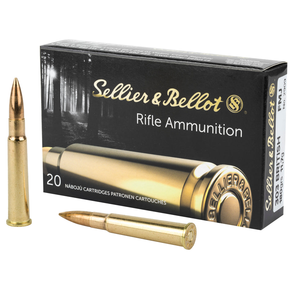 Sellier and Bellot .303 British Rifle 180gr FMJ Ammo