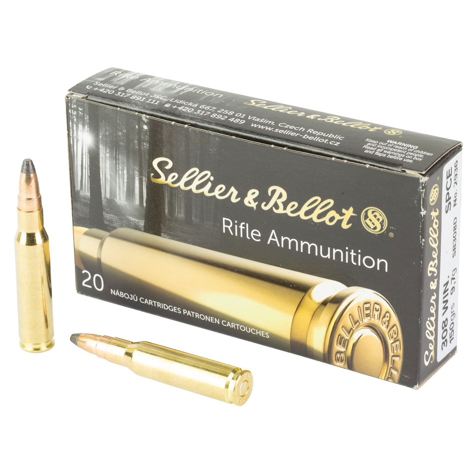 Sellier & Bellot .308 Win 150gr SPCE Ammo