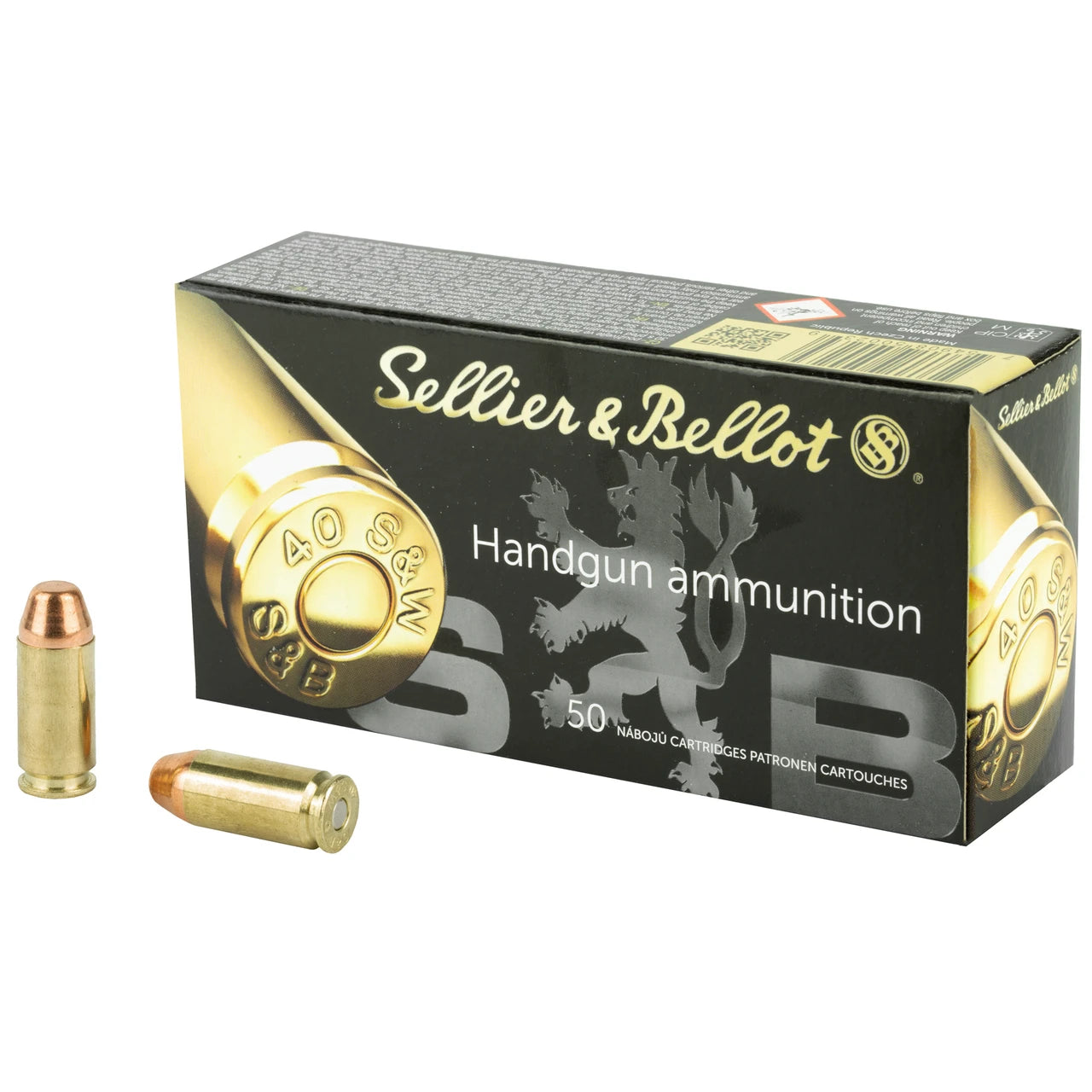 Sellier & Bellot .40 S&W 180gr FMJ Ammo