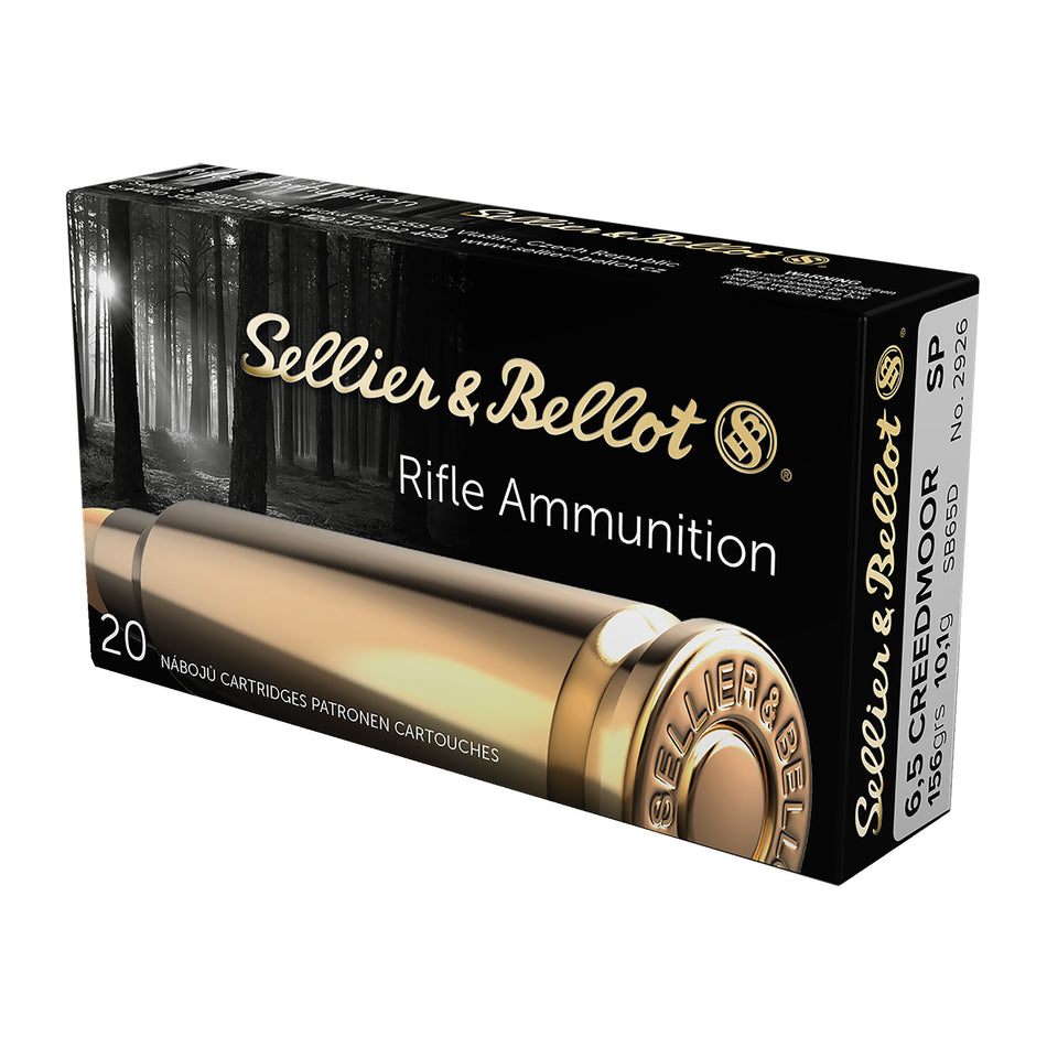 Sellier & Bellot 6.5 Creedmoor 156gr SP Ammo