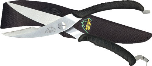 OUTDOOR EDGE GAME SHEARS 3.5" S/S BLACK W/NYLON SHEATH