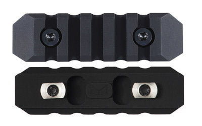 Seekins Precision M-LOK 5 Slot Rail Section, Aluminum, Black 0010560079