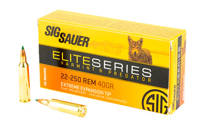 Sig Sauer .22-250 Remington Sig Sauer Elite Series Varmint & Predator 40gr PolyTip Ammo