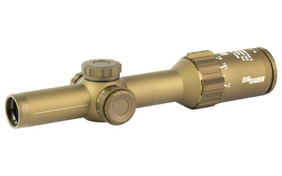 Sig Sauer TANGO 6T, Rifle Scope, 1-6X24mm, First Focal Plane, DWLR 556 Illuminated Reticle, Capped Turret, Flat Dark Earth, Includes Power Selector Throw Lever, Direct View Optic SOT61240