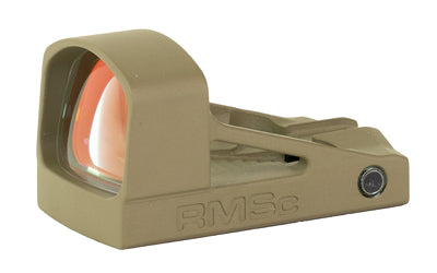 Shield Sights RMSc, Glass Edition, Red Dot Sight, Non Magnified, Fits RMSc Footprint, 4 MOA, Flat Dark Earth RMSC-4MOA-GLASS-FDE