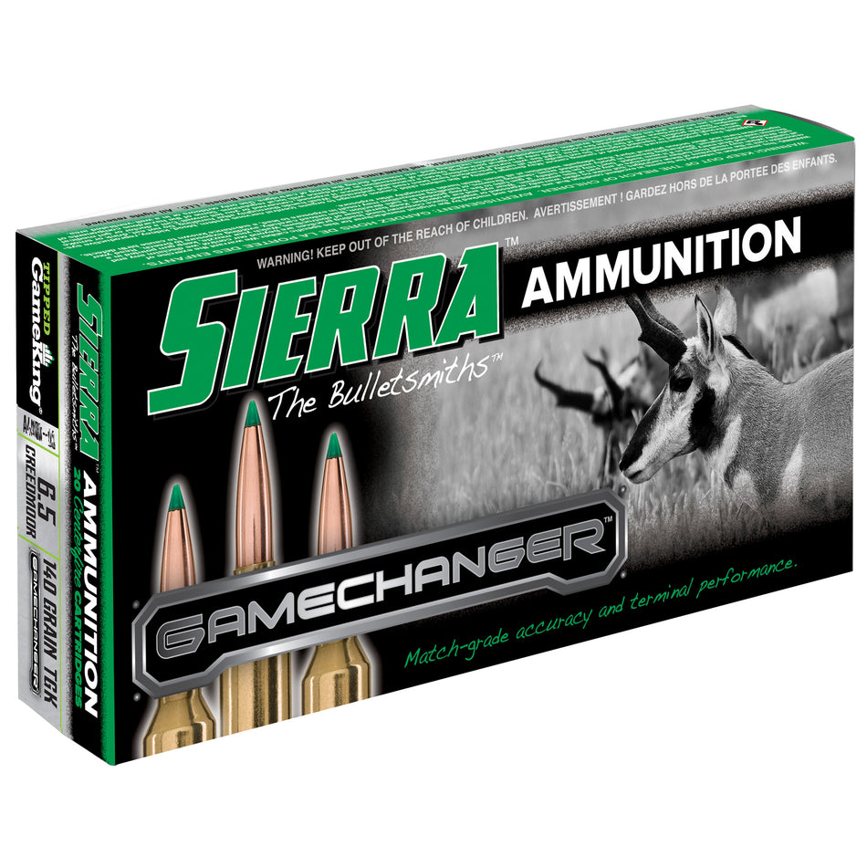 Sierra 6.5 Creedmoor GameChanger 140gr Tipped GameKing Ammo