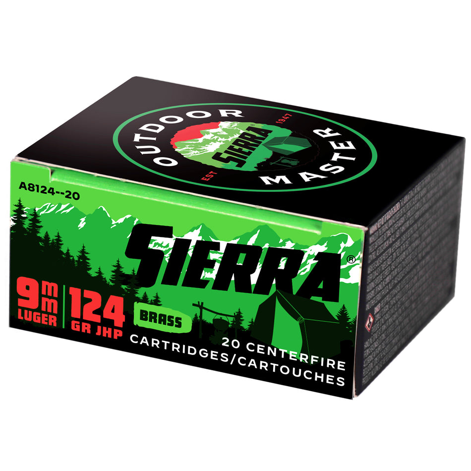 Sierra A846028 Outdoor Master Jacketed Hollow Point 180 Grain .40 S&W
