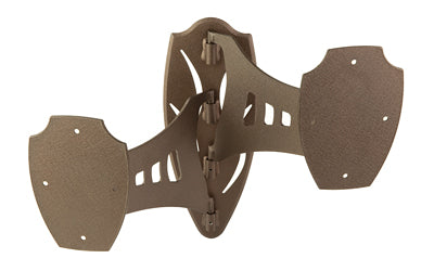 Skull Hooker Dual Shoulder Mount, Powder Coat Finish, Brown SKH-DSM-BRN