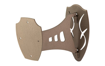 Skull Hooker Single Shoulder Mount, Powder Coat Finish, Brown SKH-SSM-BRN