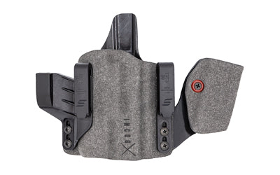 Safariland INCOG-X, Joint Collaboration with Haley Strategic, Inside the Waistband Holster, Fits Glock 43X/48 with Light, Integrated Magazine Caddy, Microfiber Suede Wrapped Boltaron Construction, Black, Right Hand 1334625