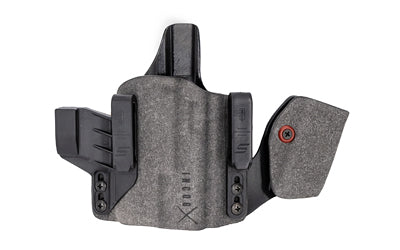 Safariland INCOG-X, Joint Collaboration with Haley Strategic, Inside the Waistband Holster, Fits Smith & Wesson M&P M2.0 w/Light, Integrated Magazine Caddy, Microfiber Suede Wrapped Boltaron Construction, Gray, Right Hand 1336319
