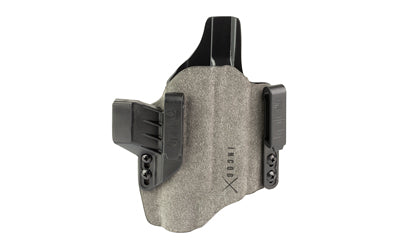 Safariland INCOG-X, Joint Collaboration with Haley Strategic, Inside the Waistband Holster, Fits GLOCK 17/19 with Large Light and Red Dot, Boltaron Construction, Suede Finish, Gray, Right Hand 1337166