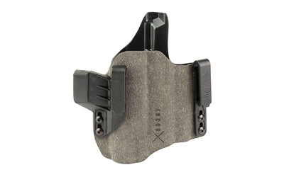 Safariland INCOG-X, Joint Collaboration with Haley Strategic, Inside the Waistband Holster, Fits Staccato P with Large Light and Red Dot, Boltaron Construction, Suede Finish, Gray, Right Hand 1337170