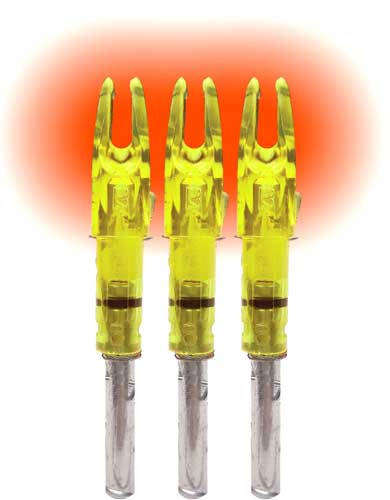 LUMENOK LIGHTED NOCK SIGNATURE SERIES HD ORANGE 3PK